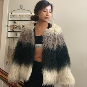 faux fur coat